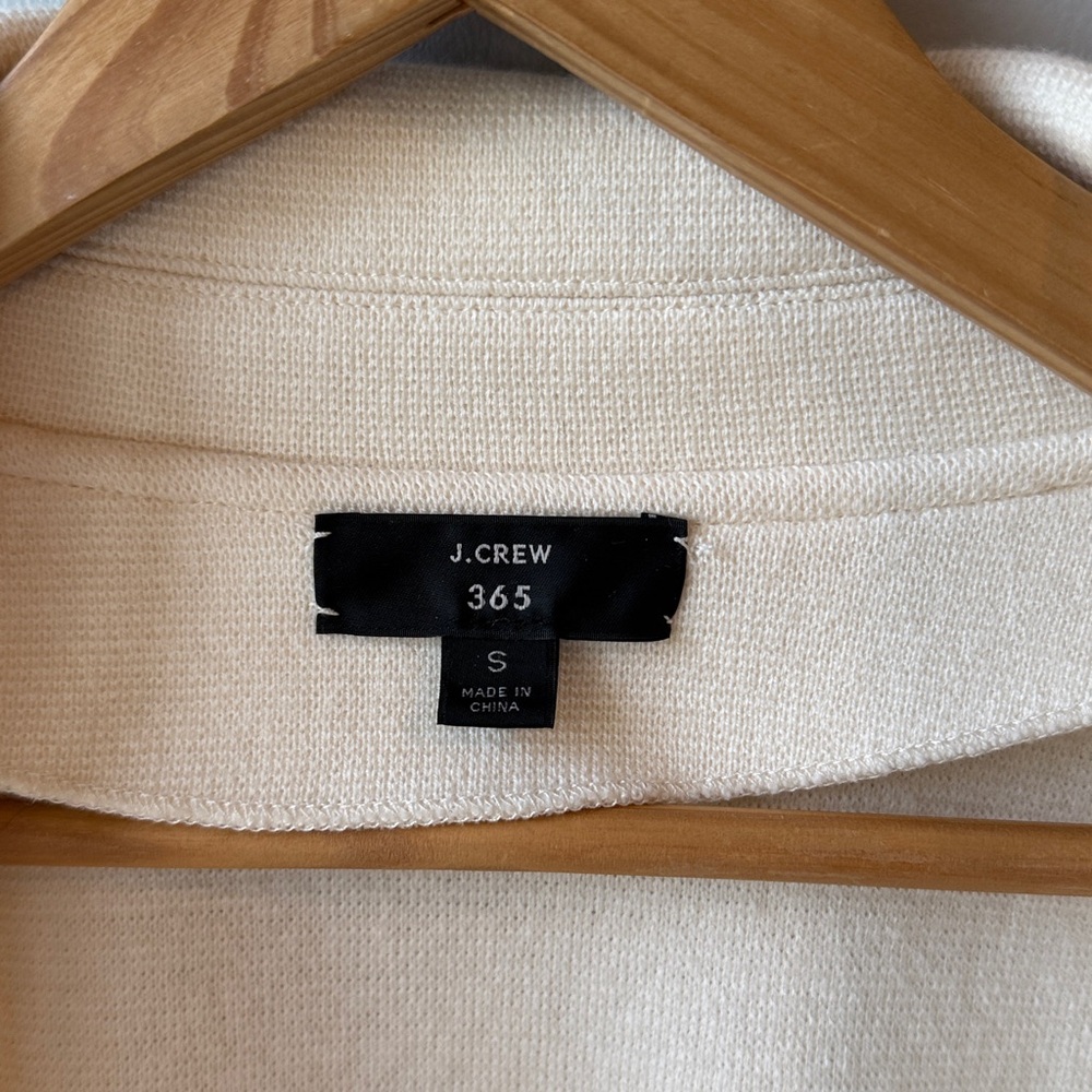 J. Crew 365 Open Knit Cream Blazer - Picture 4 of 7